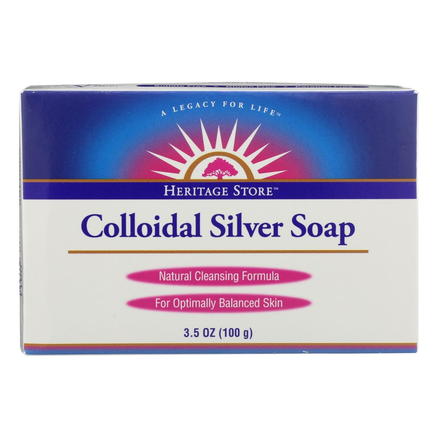 
                  
                    Heritage Store Bar Soap Colloidal Silver, Case Of 3, 3.5 Oz
                  
                