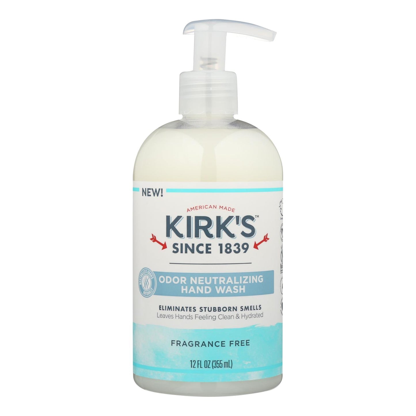 
                  
                    Kirk's Natural Hand Soap Fragrance Free, 12 Fz
                  
                