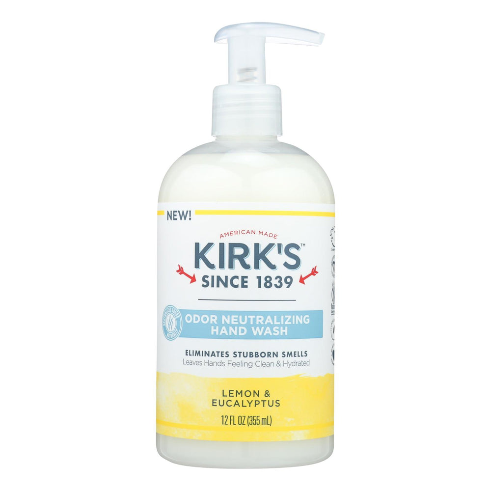 Kirk's Natural - Hand Soap Lemon Eucalyptus - 12 Fz