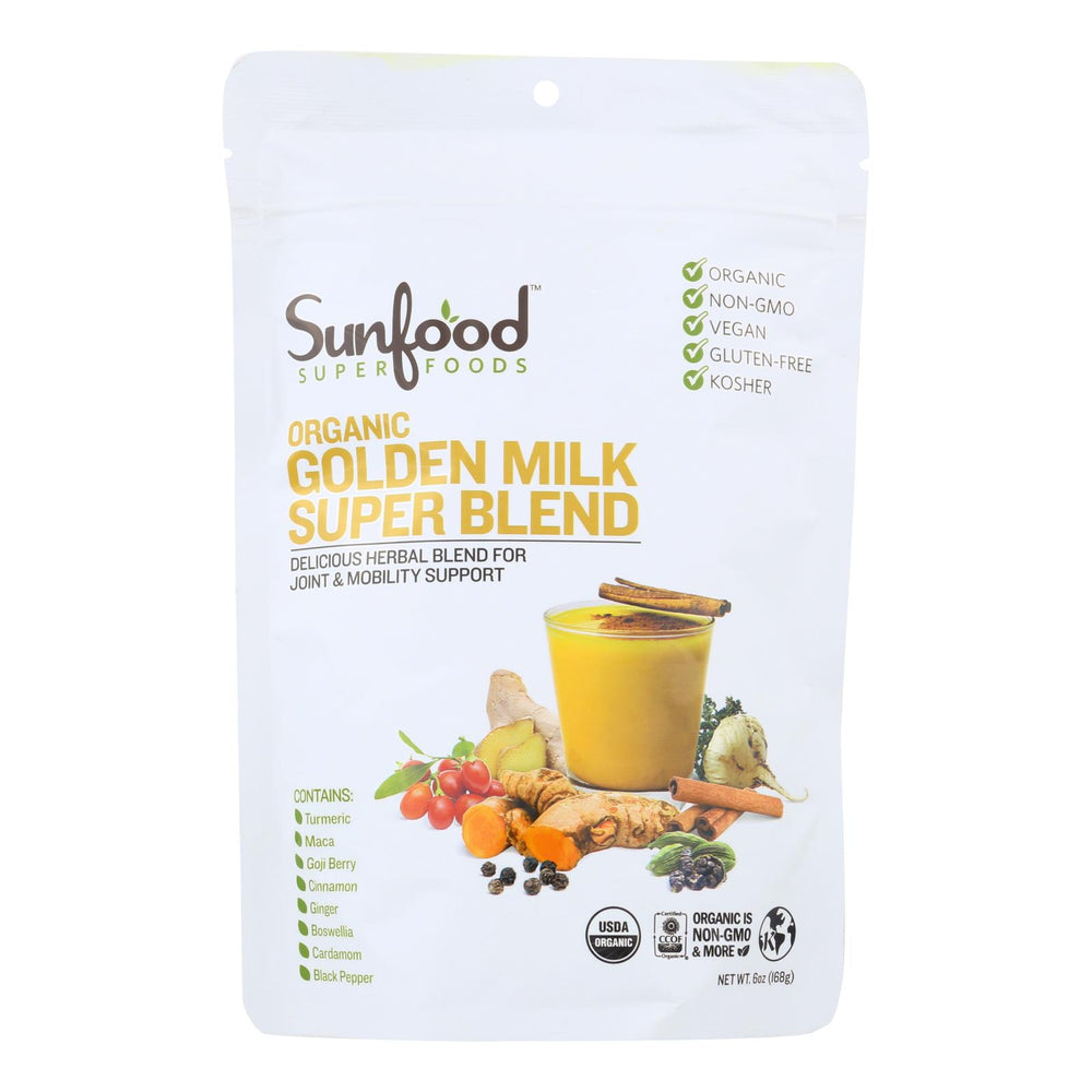 Sunfood - Super Blend Golden Milk - 1 Each -6 Oz