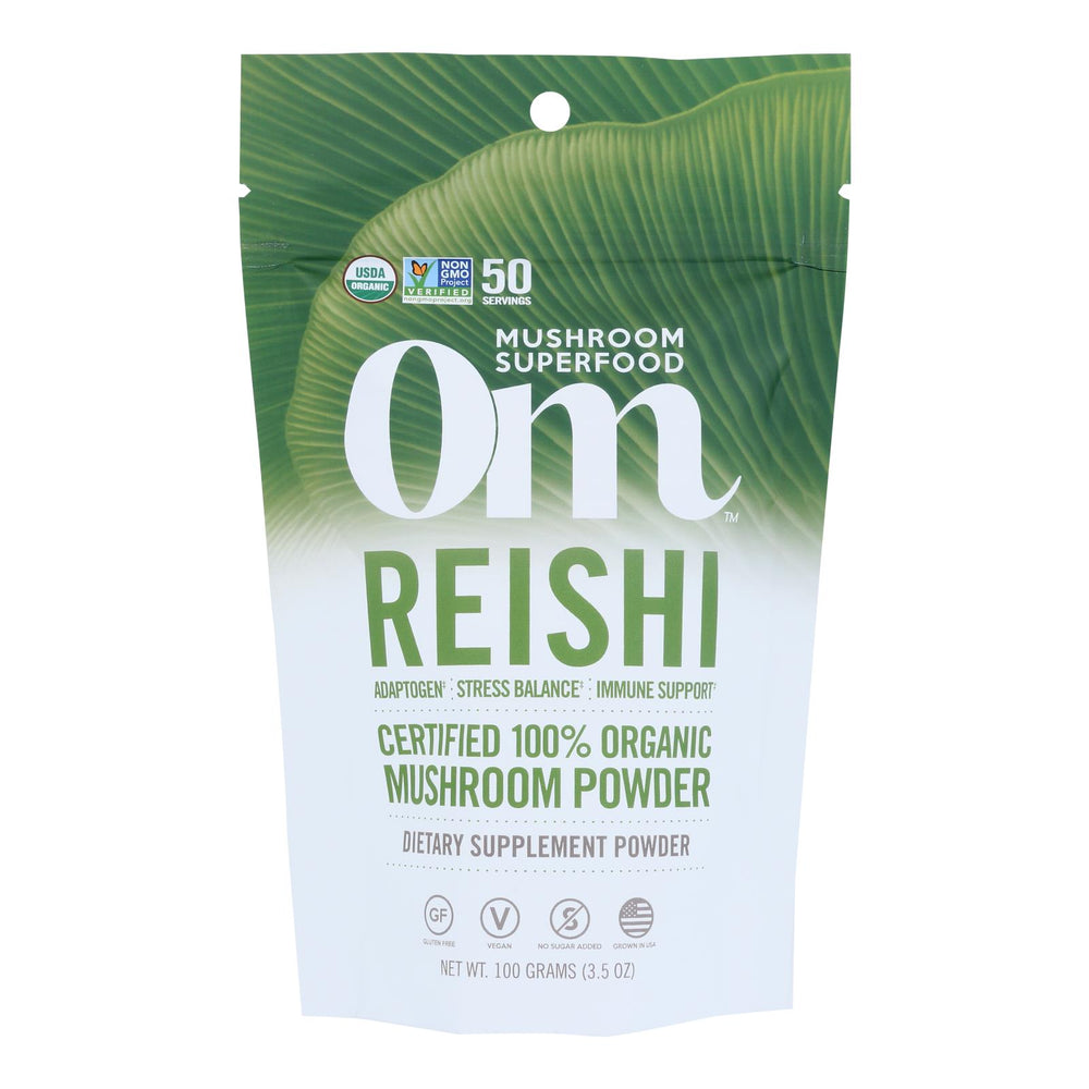 
                  
                    Om - Reishi Organic Mushroom Powder 100grm - 1 Each - 3.5 Oz
                  
                