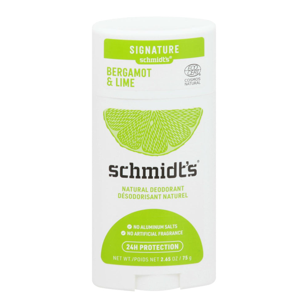 
                  
                    Schmidt's Deodorant Brgmnt&lme Stk, 1 Each, 2.65 Oz
                  
                