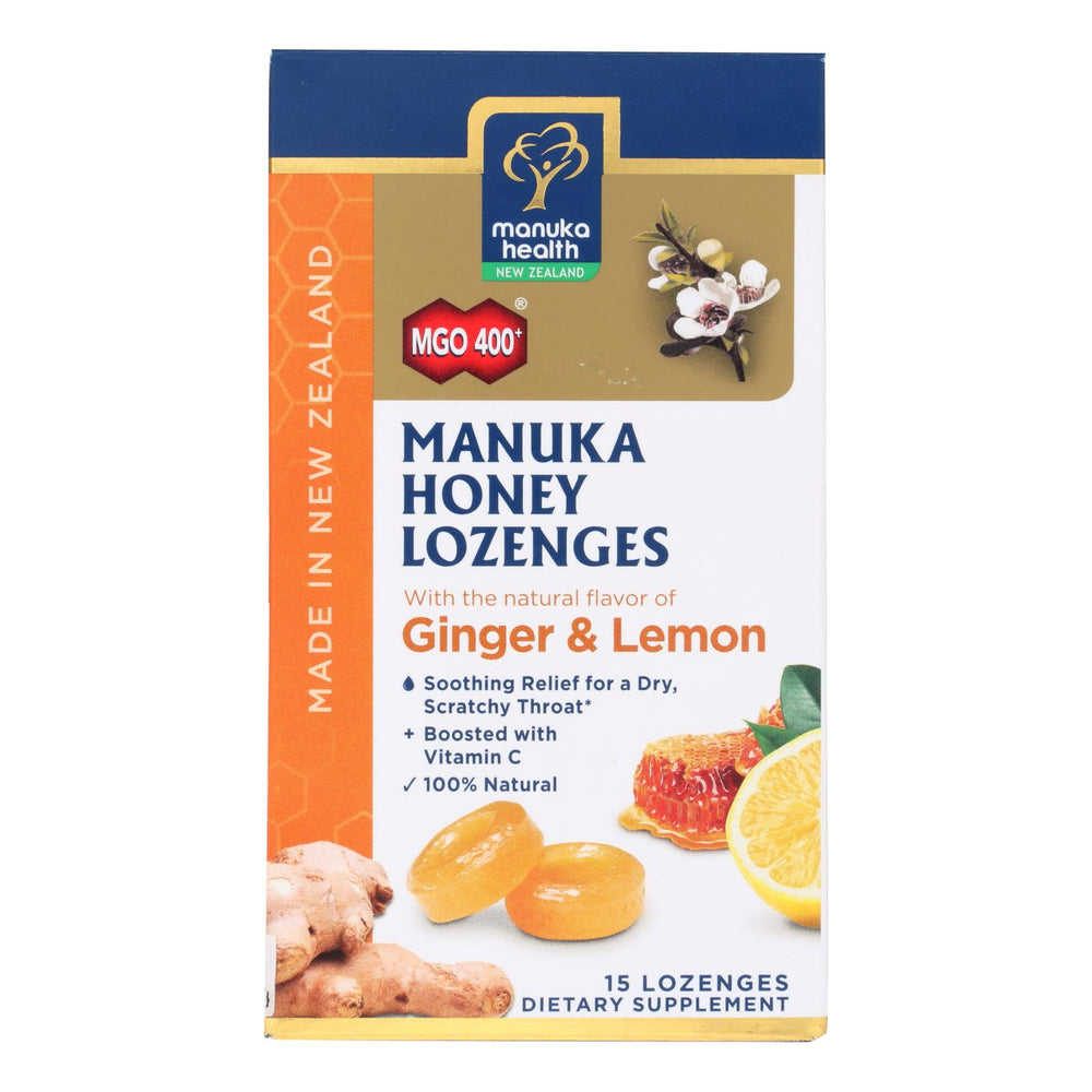 Manuka Health - Loz Honey Mgo 400+lem Ginger - 1 Each 1-15 Ct