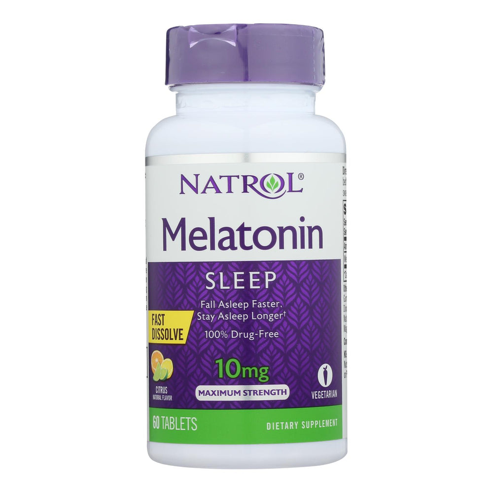 Natrol - Melatonin 10mg F-d Citrus - 1 Each - 60 Tab