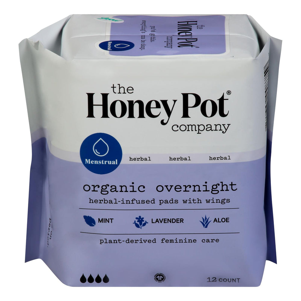 
                  
                    The Honey Pot Menstrual Pads Overnight Herbal - 12 ct.
                  
                